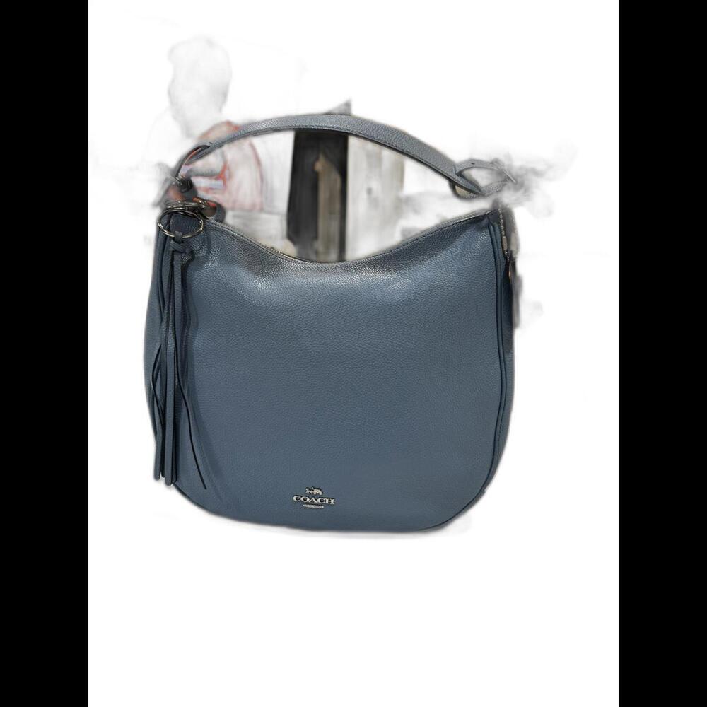 Coach Leather Hobo Bag / Purse Blue